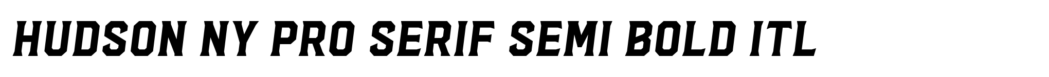 Hudson NY Pro Serif Semi Bold Itl image